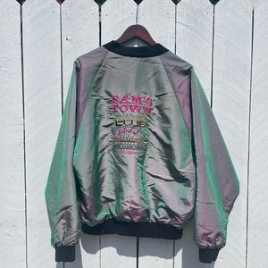 Iridescent Vintage Lightweight Bomber Jacket
